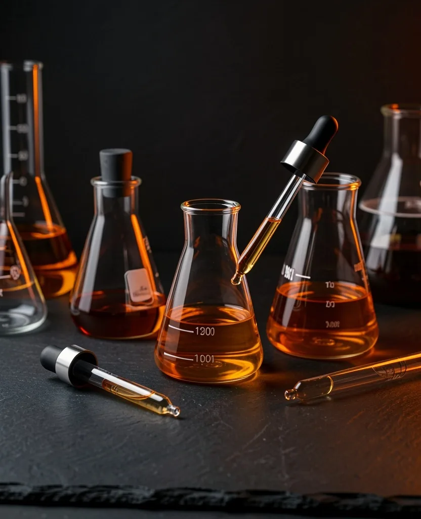 Laboratory workspace with nutritional preparation equipment